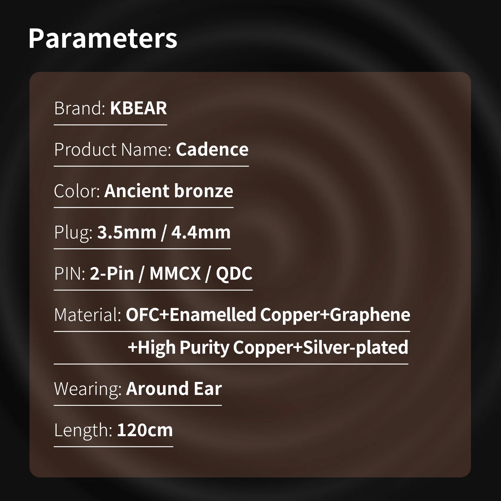Cáp KBEAR Cadence